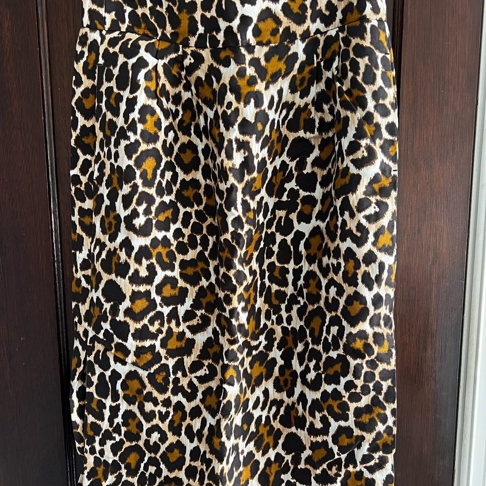 J. Crew Leopard Print Skirt